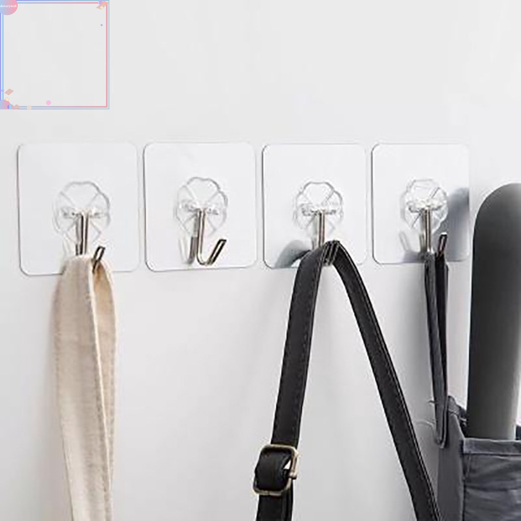 Móc treo đồ dán tường màu sắc đơn giản tiện dụng cho gia đình