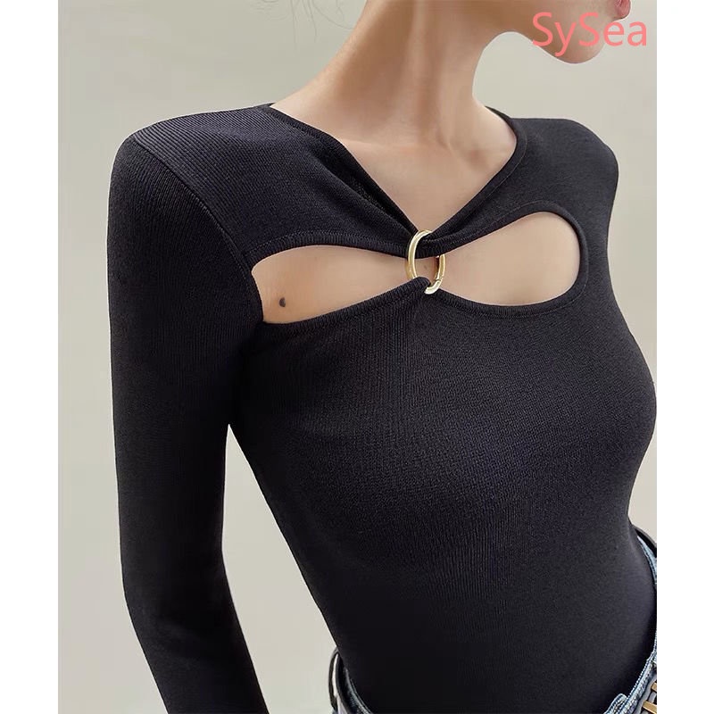 Áo Kiểu Hàn Quốc Màu Sắc Đơn Giản Thời Trang Mùa Thu Cho Nữ