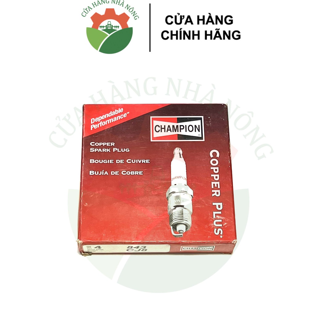 Bugi CHAMPION 843 CJ8 dùng cho máy 2 thì cắt cỏ - Xuất xứ Mỹ