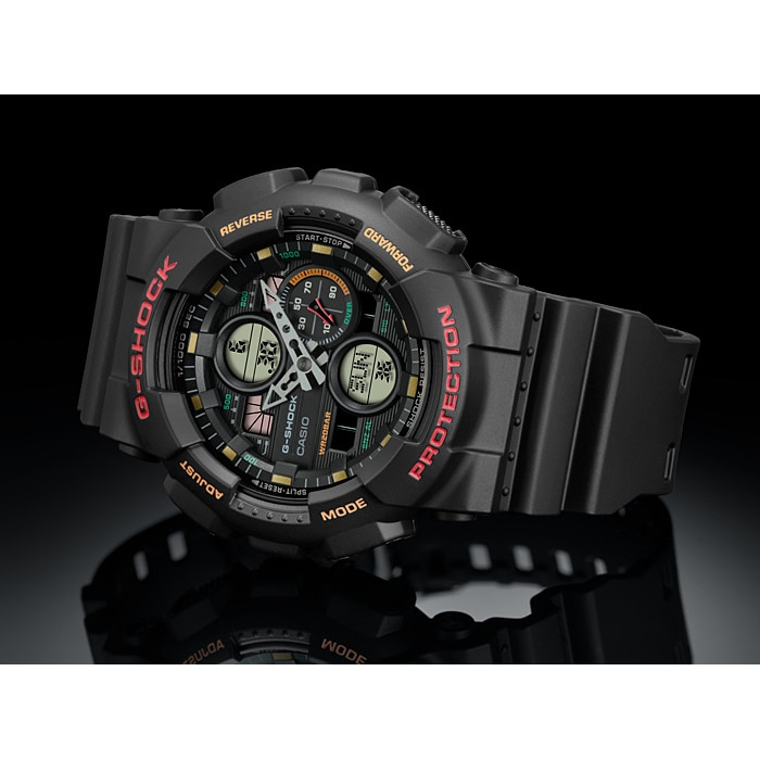 Đồng hồ Nam Dây Nhựa Casio G-Shock GA-140-1A4 chính hãng bảo hành 5 năm Pin trọn đời