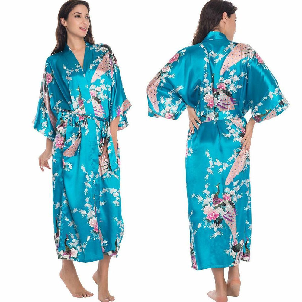 Áo choàng ngủ kimono bằng lụa satin nhiều màu
 | WebRaoVat - webraovat.net.vn