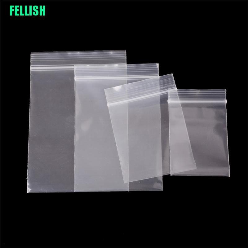 Set 100 túi zip dày tái sử dụng 0.12mm