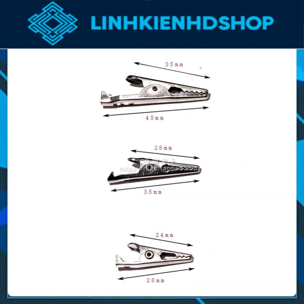 Bộ đầu kẹp cá sấu đầy đủ kích thước 2.8-4.5cm