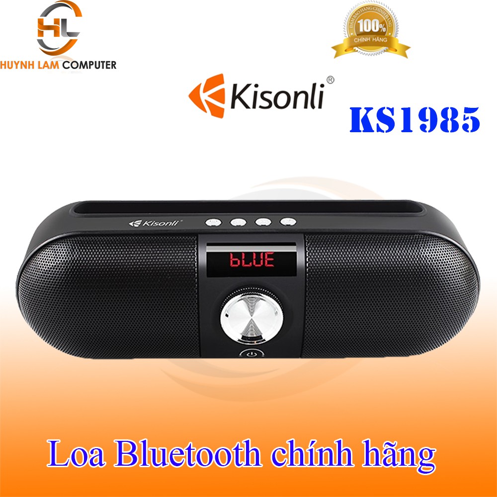 Loa Bluetooth Kisonli KS1985 pin 1200mAh có khay để điện thoại- Hãng phân phối