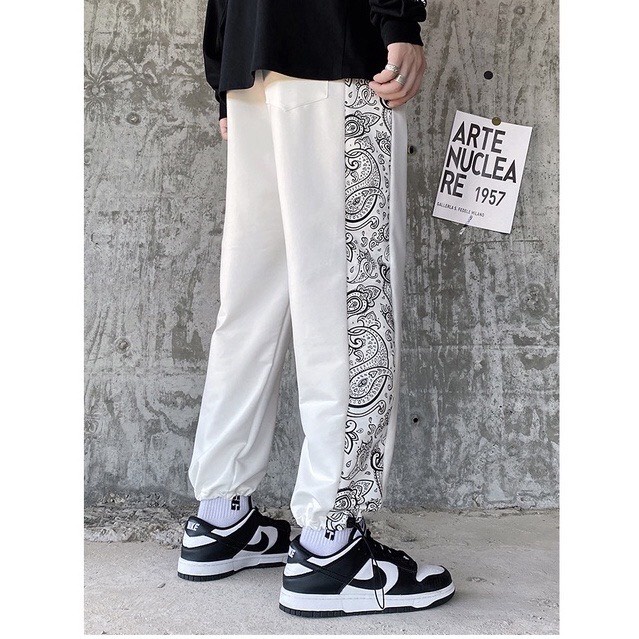 Quần Ổng Rộng Dáng Suông Nam Nữ Unisex - Quần Jogger Phong Cách Hàn Quốc Ulzzang, Chất Vải Umi Dày Dặn In Họa Tiết