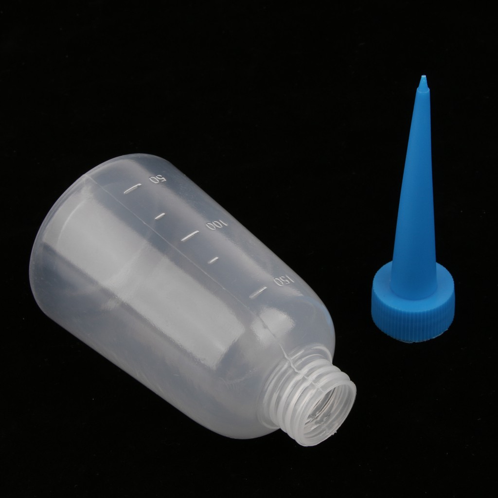 Bộ 14 lọ nhựa đựng keo/ dung dịch 150ml thiết kế tiện lợi