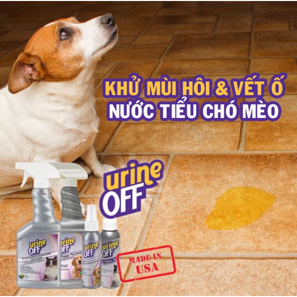 Xịt khử mùi nước tiểu mèo chó Urine off xuất xứ Mỹ