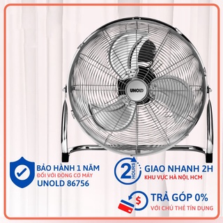 Quạt sàn UNOLD 86756 khung inox, Quạt chân quỳ công suất lớn 3 tốc độ