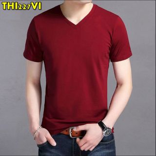 Áo thun nam cổ tim
