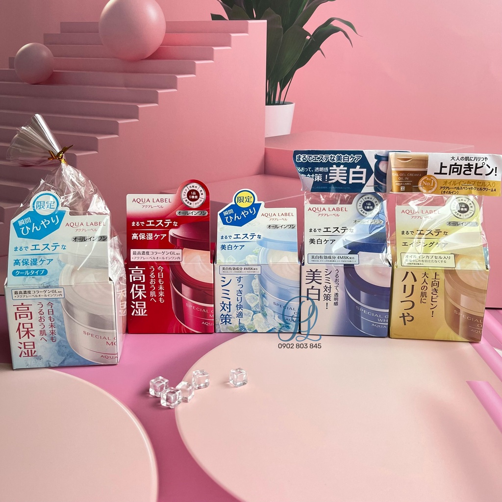 Kem Dưỡng Ẩm Aqualabel Special Gel Cream N Moist Cool 90g màu trắng