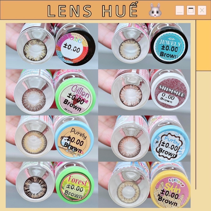 ALBUM 50 MẪU LENS ĐỦ MÀU - KÍNH ÁP TRÒNG ( Lens Huế )