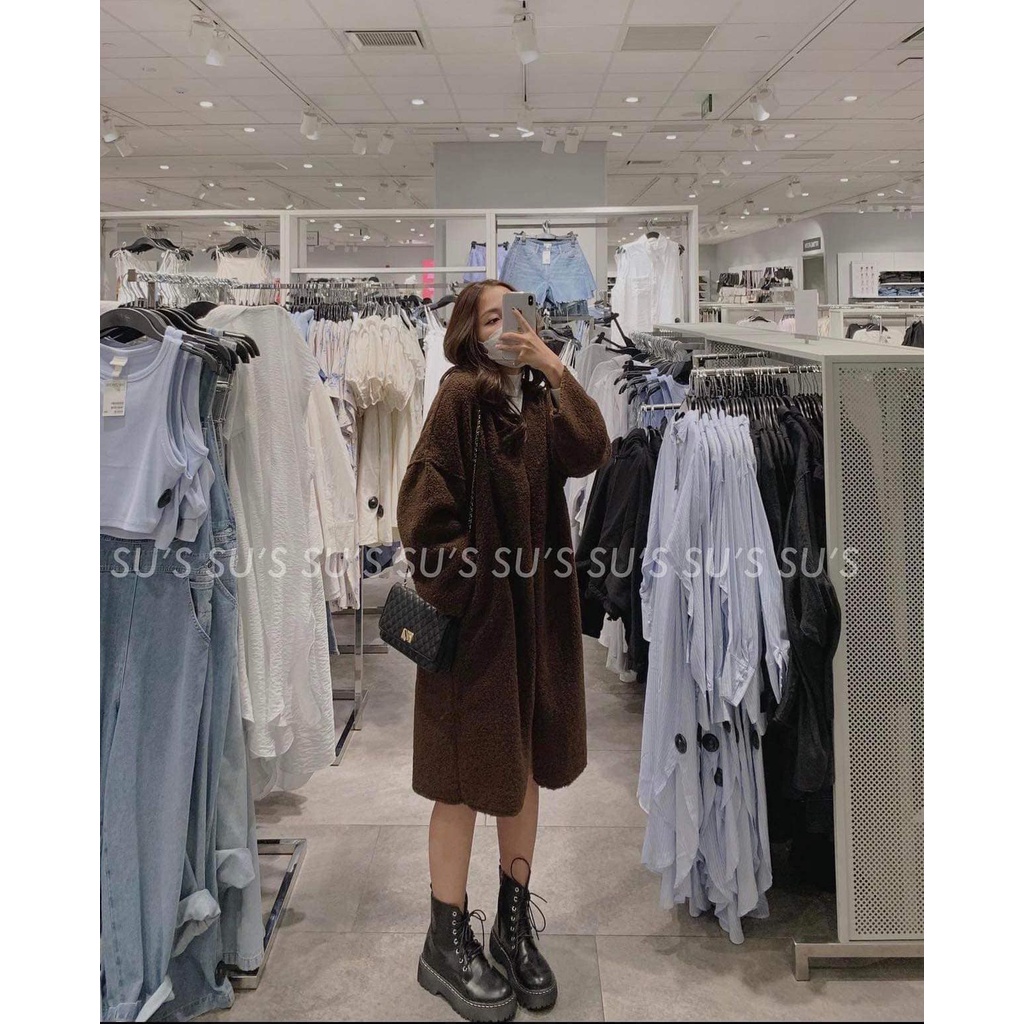 Áo Khoác Lông Cừu Dáng Dài có túi, áo khoác cardigan( ảnh thật/có sẵn) | BigBuy360 - bigbuy360.vn
