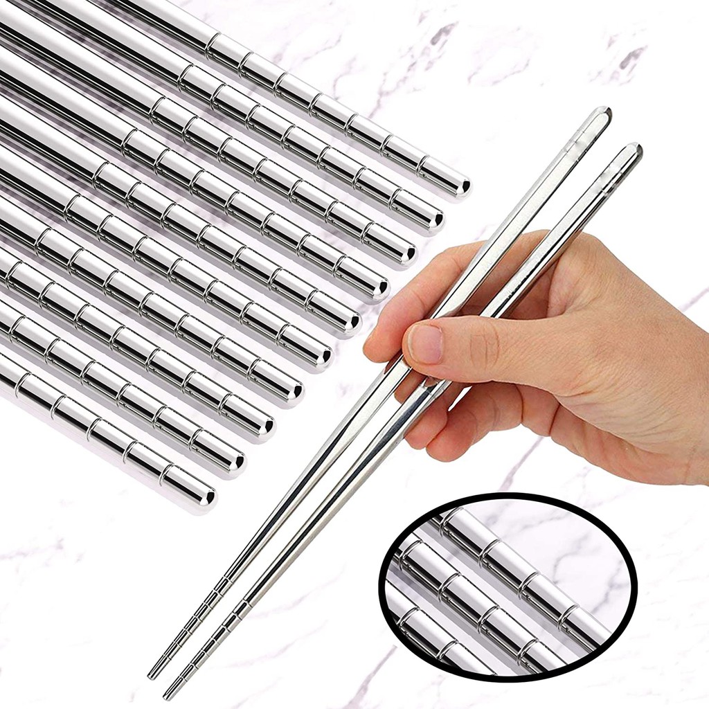 1 Đôi Đũa Thép Không Gỉ Cao Cấp