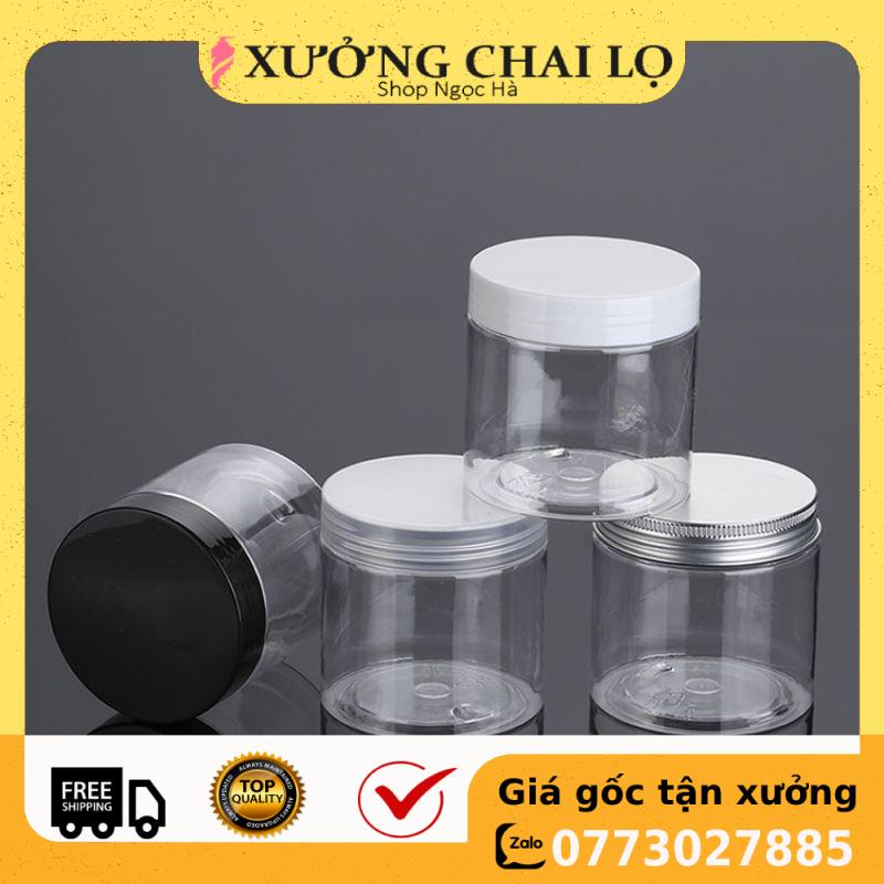 Hủ Đựng Kem ❤ GIÁ RẺ NHẤT ❤ Hủ nhựa pet Trong Nắp Trong 50g,100g, 200g,250g,500g đựng mỹ phẩm, đồ khô, ngũ cốc