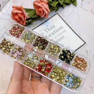 Đá chân nhọn mix size 12 màu Cheap Nail y hình siêu sáng