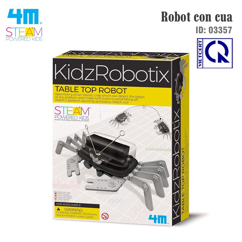 Robot con cua 4M-đồ chơi khoa học giúp phát triển tư duy cho trẻ. Hàng chính hãng bảo hành 12 Tháng Toàn quốc