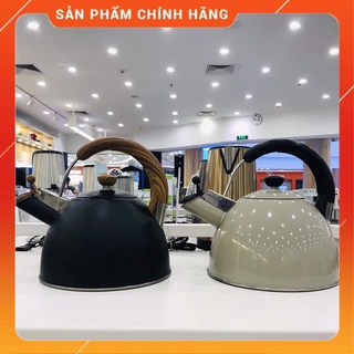Ấm đun nước inox 304 đáy từ lock&lock whistle kettle ckt1301, 1302 3 lít có còi báo