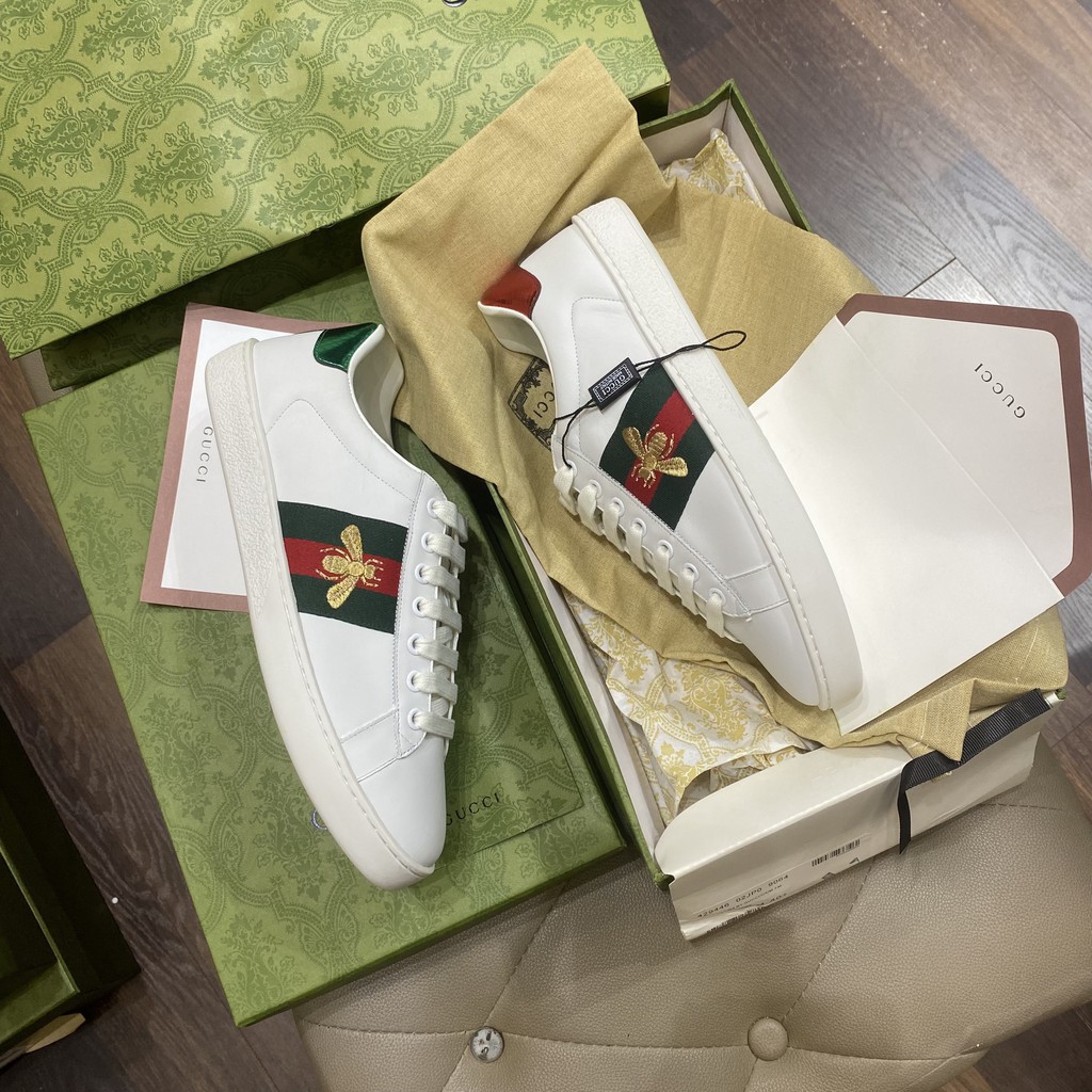 👟HIGH FASHION👟 Giày sneaker like Authentic Original thêu ong fullbox vân gỗ CMN size  38-42