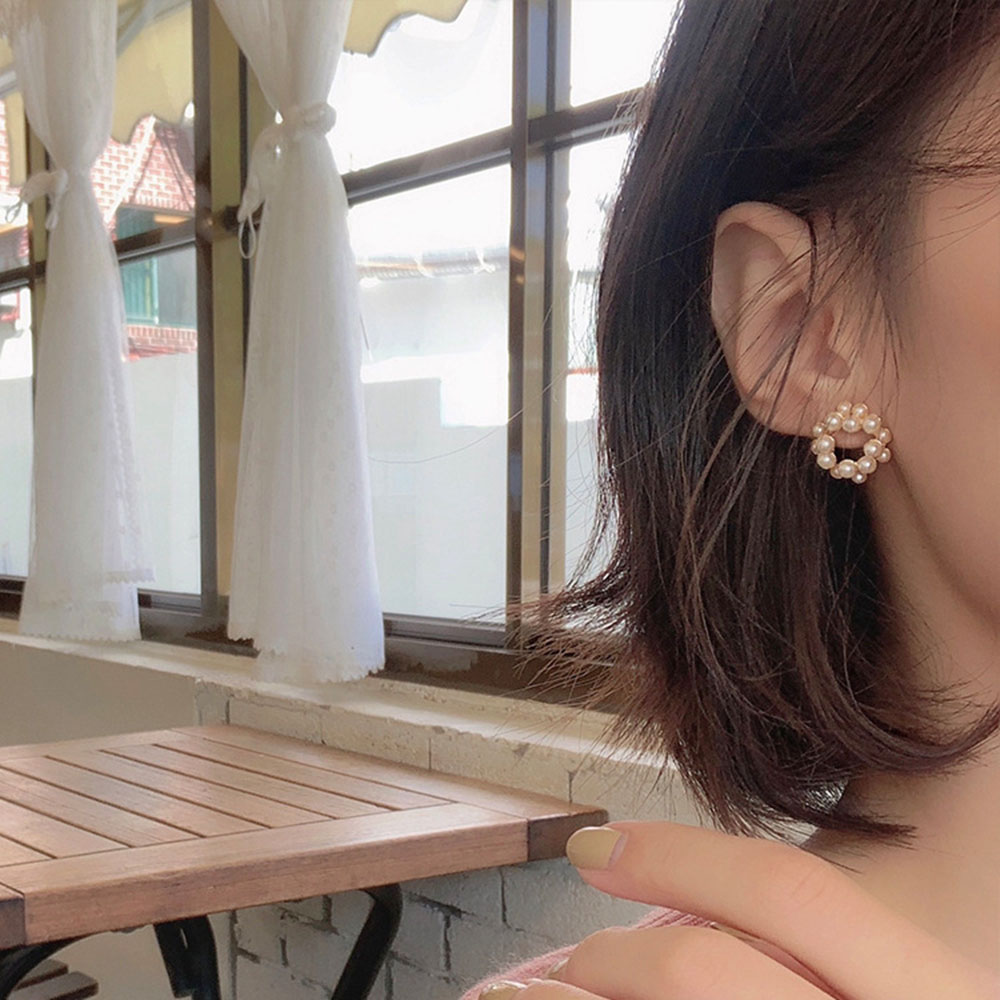 Khuyên Tai Nữ Đính Ngọc Thời Trang Hàn