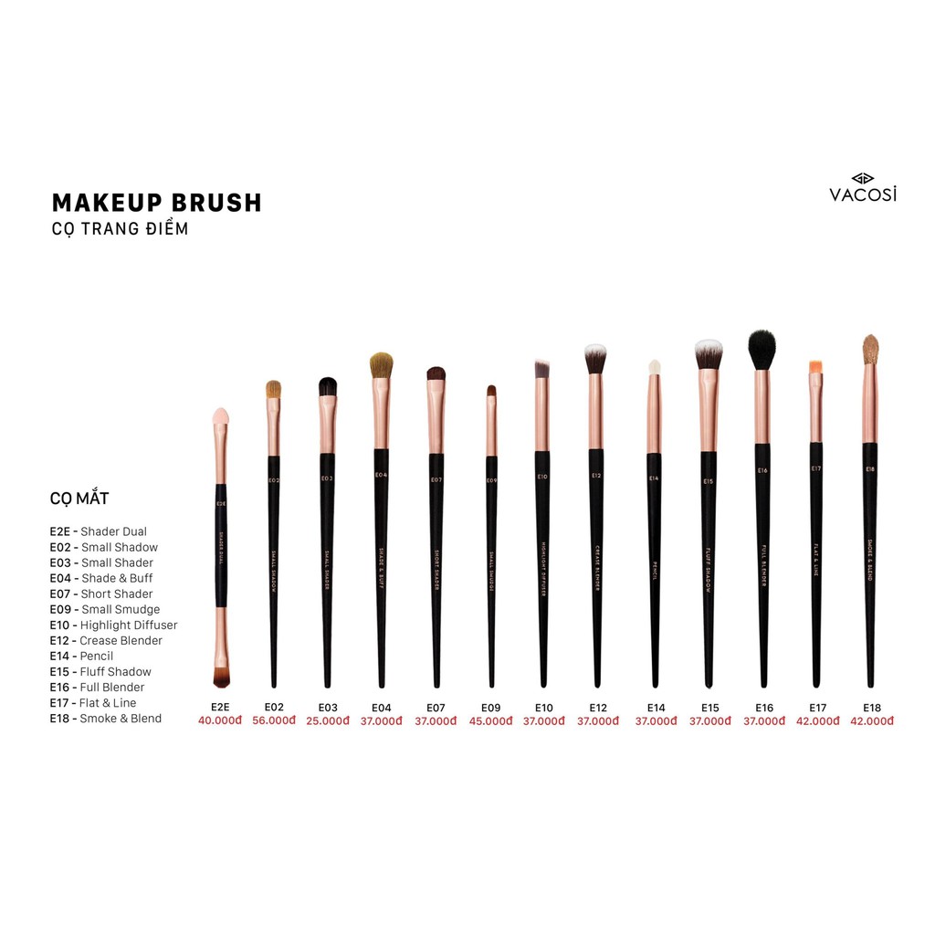 Cọ mắt Vacosi Eye Makeup Brush