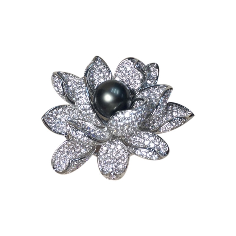 [Hàng Mới Về] Ghim Cài Áo Hình Hoa Sen Đính Ngọc Trai Giả Thời Trang Mùa Hè Cho Nữ