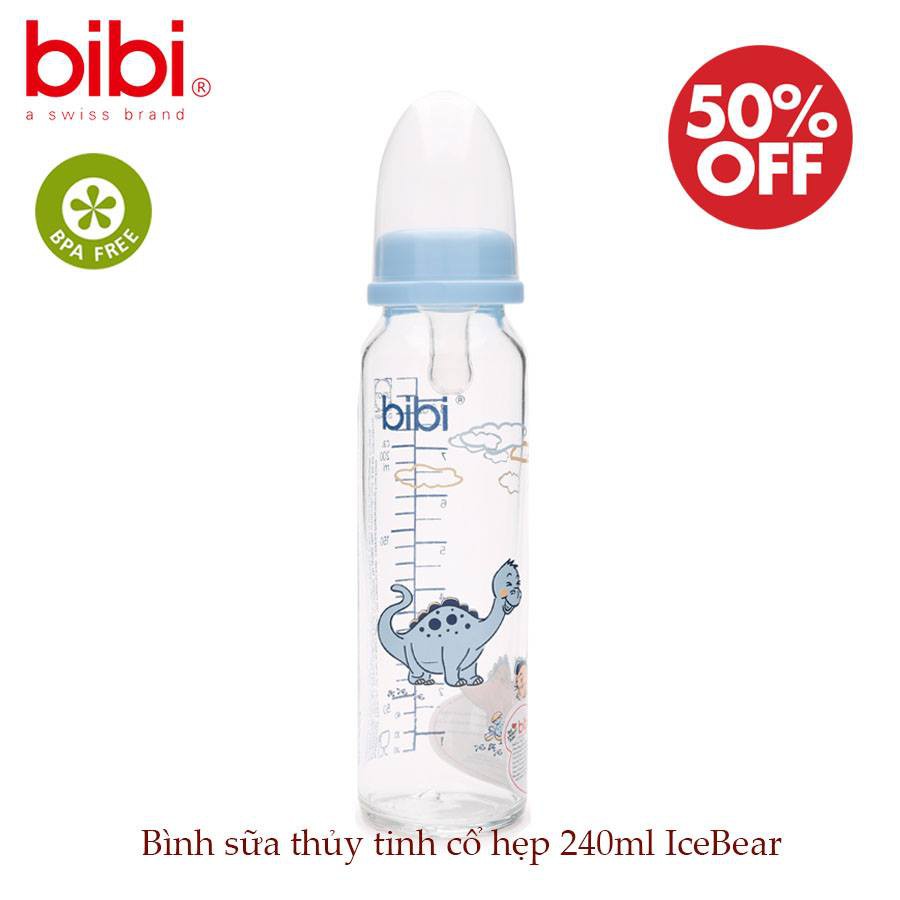 Bình thủy tinh cổ hẹp Bibi