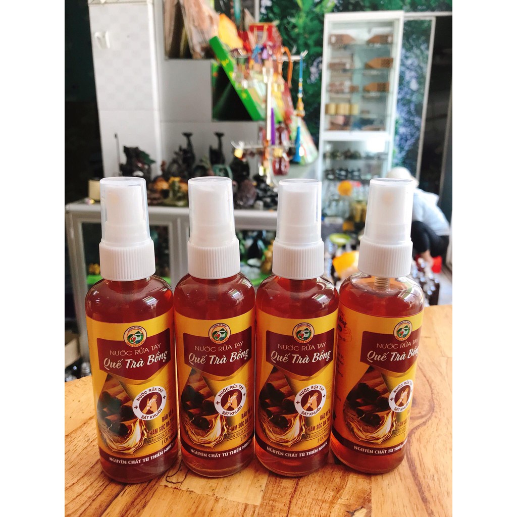 Nước rửa tay khô quế Trà Bồng Quảng Ngãi 100ML sạch khuẩn khô nhanh thơm lâu hương quế đã được kiểm nghiệm an toàn | BigBuy360 - bigbuy360.vn