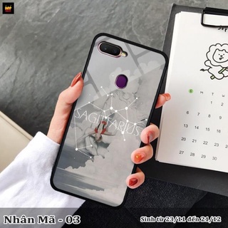 Ốp lưng kính 3D OPPO A12 cung hoàng đạo cute