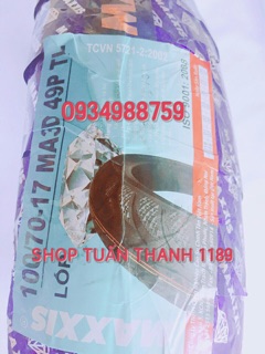 LỐP 100/70-17 MAXXIS KHÔNG SĂM