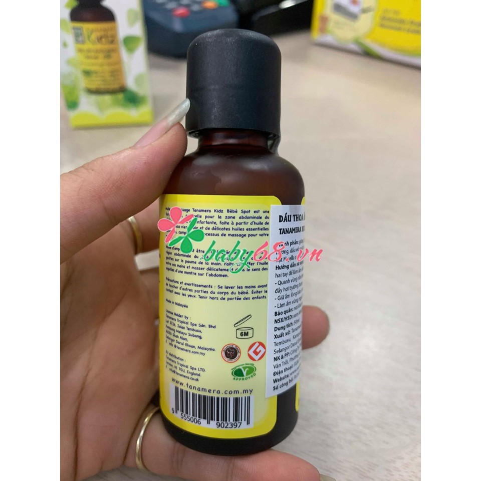 Dầu giữ ấm cho bé chống đầy hơi Tanamera Kiz 50ml