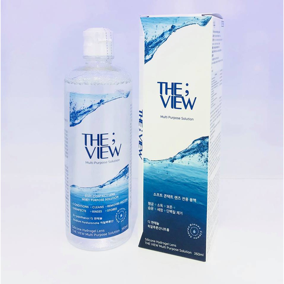 Nước ngâm VIVIMOON LENS vệ sinh kính áp tròng The View 160ml