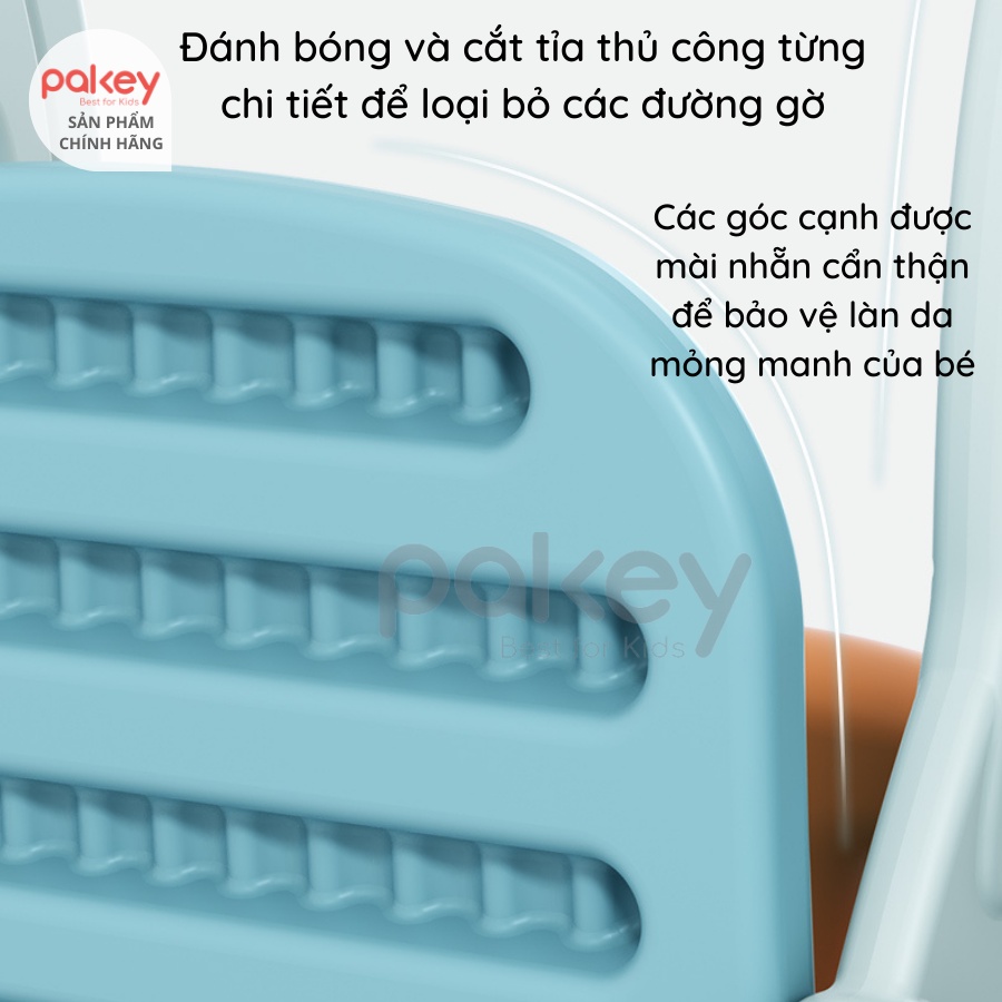 Cầu trượt cho bé kèm Xích đu PAKEY hình Ten Lửa, Chịu tải lên tới 60kg TẶNG KÈM Bộ bóng rổ sẵn 2 màu cho bé