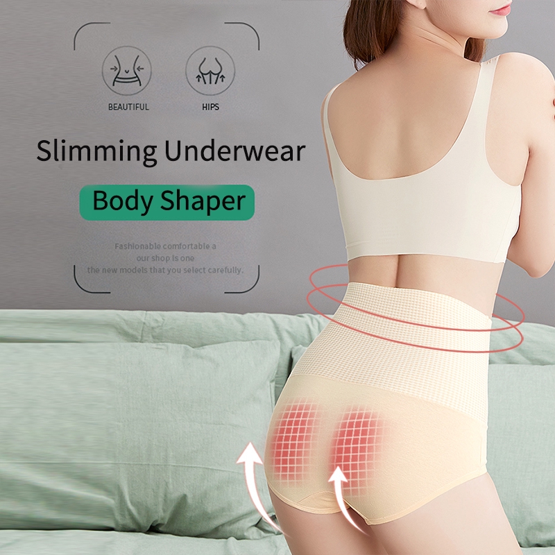 Quần lót lưng cao không đường may định hình eo