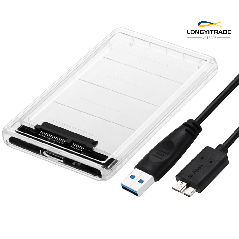 Hộp Đựng Ổ Cứng Trong Suốt 2.5 Inch Sang Hdd Ssd