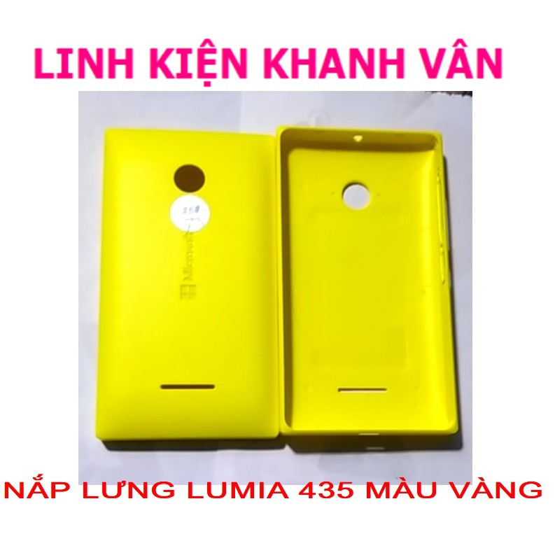 NẮP LƯNG LUMIA 435 MÀU VÀNG