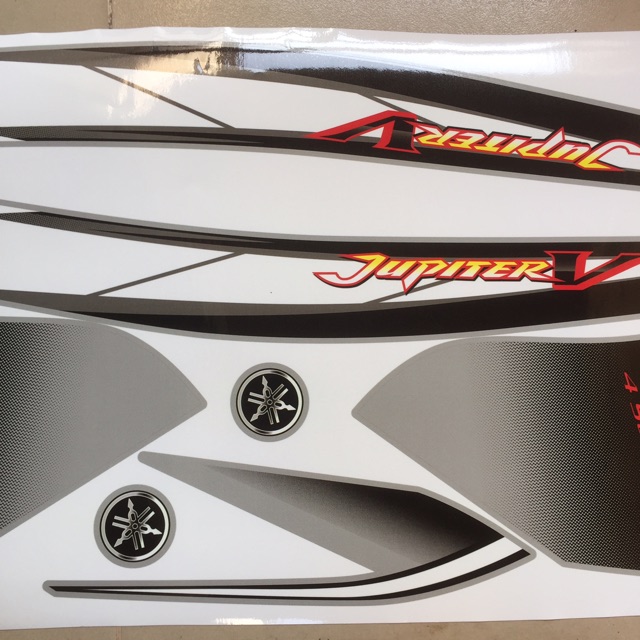 Tem Jupiter V mẫu zin bạc đen - không bay màu