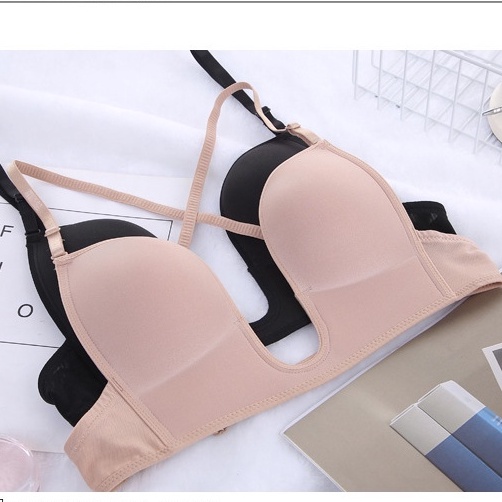 Áo ngực chữ U mặc váy hở lưng khoét ngực sâu nâng ngực cao cấp tặng kèm dây vai trong HaSong