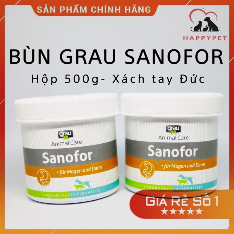 Bùn Grau Sanofor cho chó mèo, hỗ trợ tiêu hoá - Nhập Đức