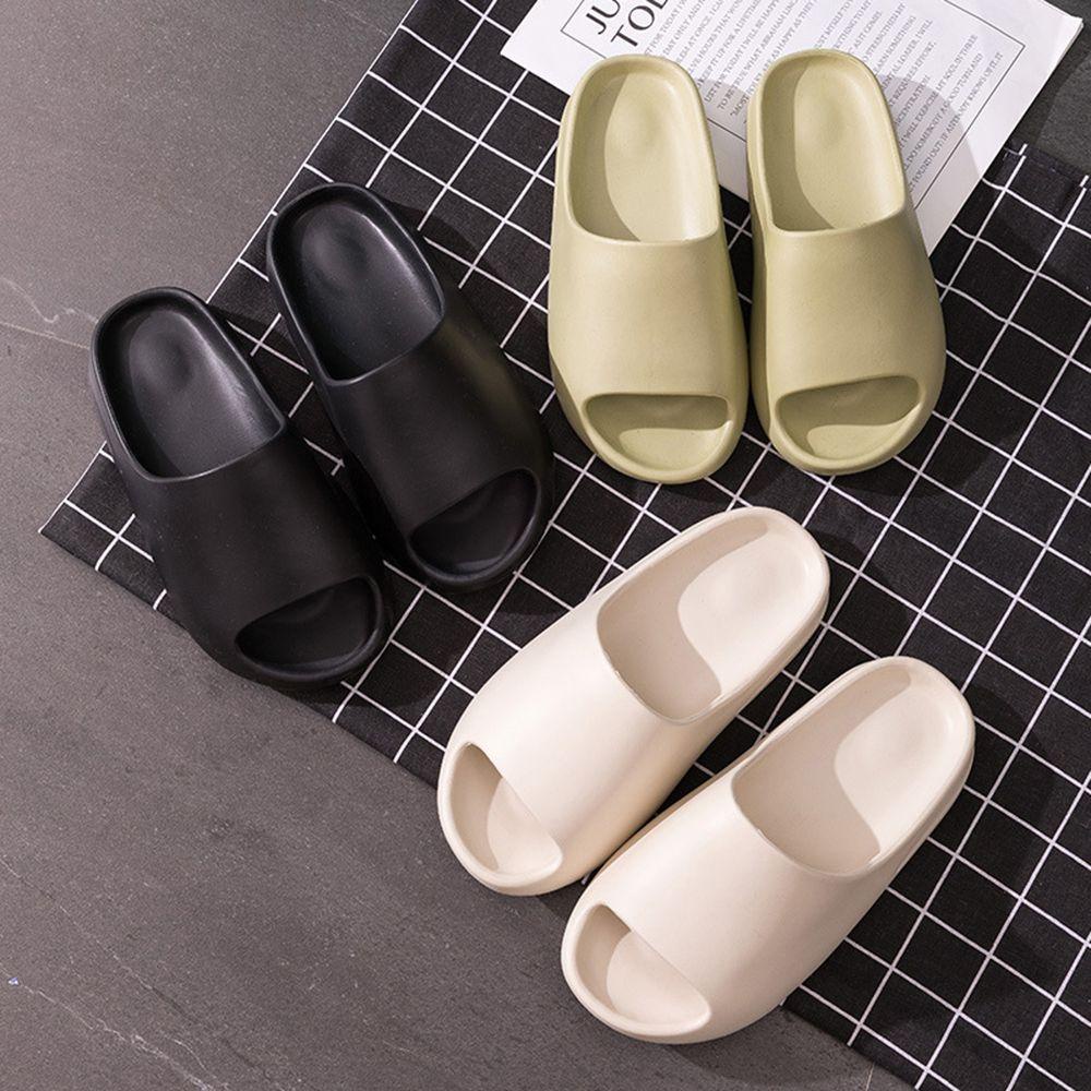 LEILY Non-slip Home Slippers Bathroom Woman Man Sandals Indoor Shoes Thick Platform Soft Sole EVA Household Flip Flops/Multicolor