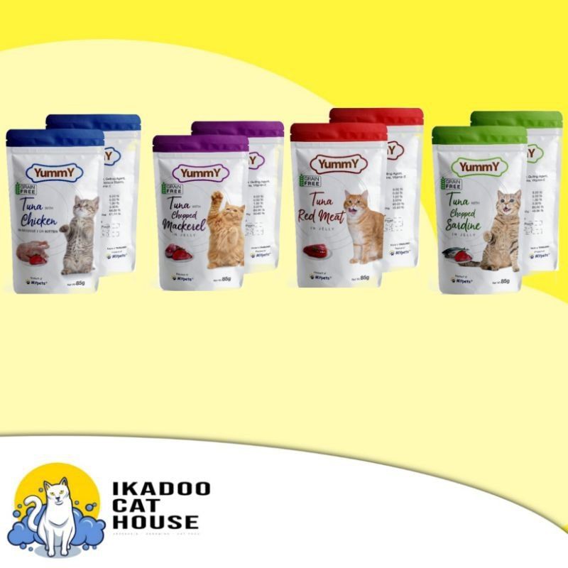 Yummy Pouch All Variant 85gr Cat Food
