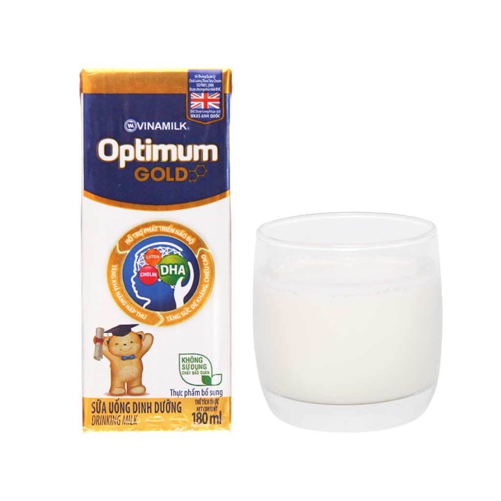 Sữa bột pha sẵn Optimum Gold 180ml  Date 2024