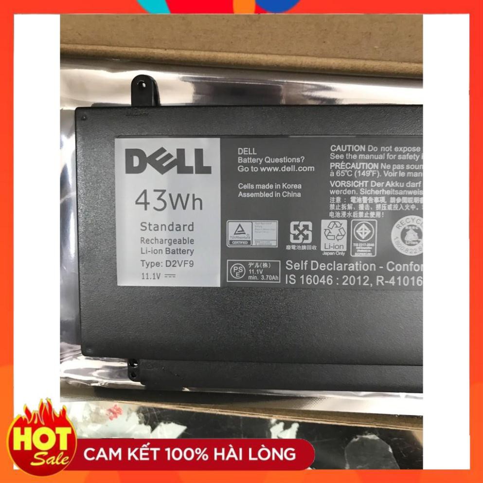 [Mã 273ELHA100K0 hoàn 7% đơn 500K]  HÀNG ZIN  Pin (Battery) Laptop Dell Inspiron 15 7547 7548 D2VF9 Original 43Wh