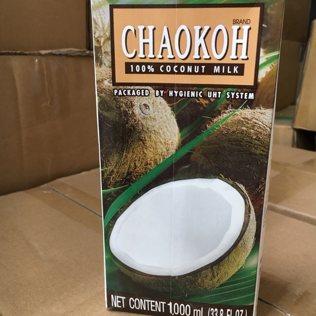 Nước cốt dừa thái CHAOKOH HỘP 1000ml (BAO BÌ MỚI)