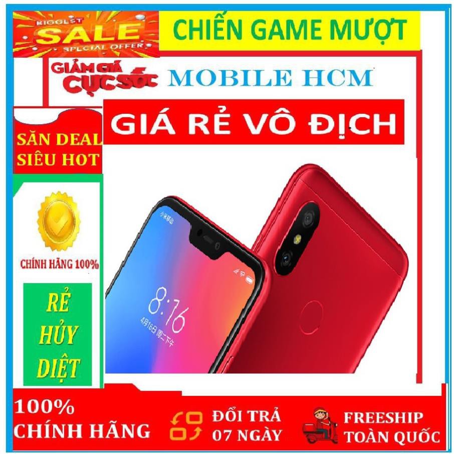 { Siêu Sale - Gía Rẻ - Vô Địch } " Điện Thoại " XIAOMI REDMI 6 PRO 6PRO ram 4G/64G MỚI 100% Fullbox { Đủ Màu }