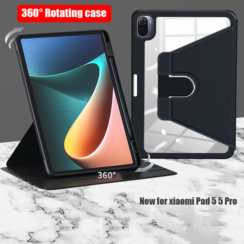 Bao Da Máy Tính Bảng PU Có Khe Giữ Bút Chì Cho Xiaomi MiPad 5 5 Pro
