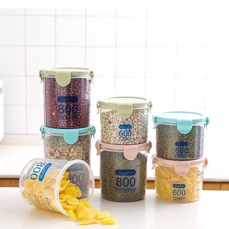 Sét 3 hộp đựng thực phẩm tủ lạnh chia vạch 1 bộ gồm 3 hộp đựng tích lần lượt 600ml 800ml 1000ml