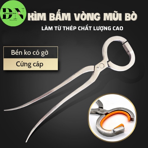 Kìm bấm mũi bò vòng nhựa có chốt 5.5cm