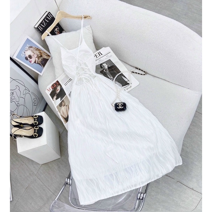 ĐẦM BODY ĐAN LƯNG NÂU TÂY - KÈM VIDEO