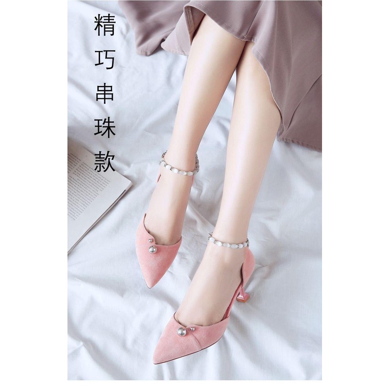 Giày cao gót mũi nhọn phong cách Hàn Quốc dễ phối đồ thời trang mùa hè mới dành cho nữ