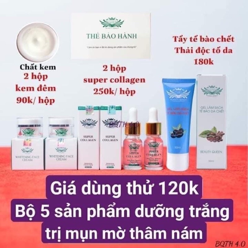Kem dưỡng combo 95k chính hãng beauty queen